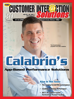 Customer Interaction Solutions Magazine July 2011
