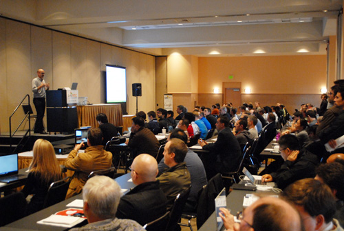 Google's Jan Linden presents in the WebRTC pre-con workshop