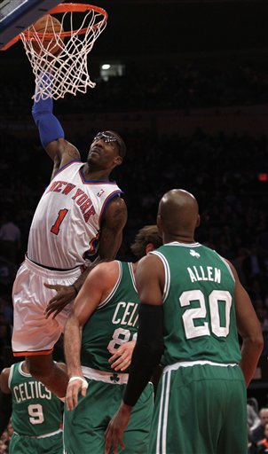 New York Knicks#39; Amare amare stoudemire knicks dunk. New York Knicks#39; Amare