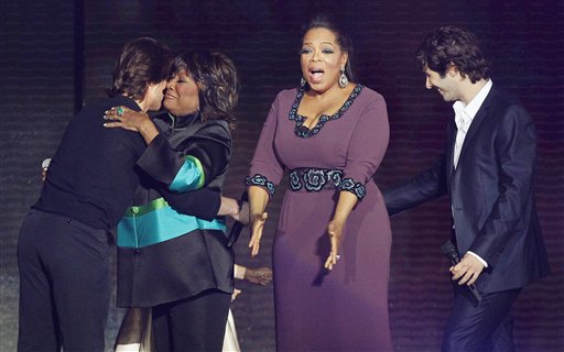 patti labelle on oprah farewell. Oprah Winfrey reacts as she is