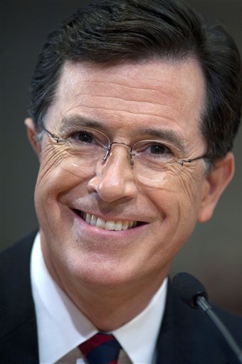Comedian Stephen Colbert appears before the Federal Election ...