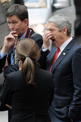  in Brussels on Friday, March 25, 2011. EU leaders wrap up a two day ...
