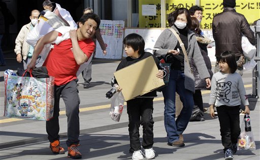 japan earthquake march 27. in Tokyo Sunday, March 27,