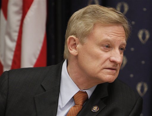 
 FILE - In this April 20, 2010 file photo, Rep. Spencer Bachus, R-Ala., is seen on Capitol Hill in Washington. Bachus, the chairman of the House Financial Services Committee says he's cooperating with an Office of Government Ethics investigation into his stock trades and expects to be exonerated. (AP Photo/Charles Dharapak, File)
 