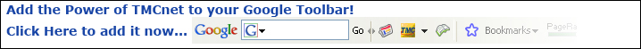 Add TMCnet to your Google toolbar