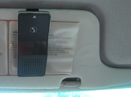 AXVisor with sun visor flipped up