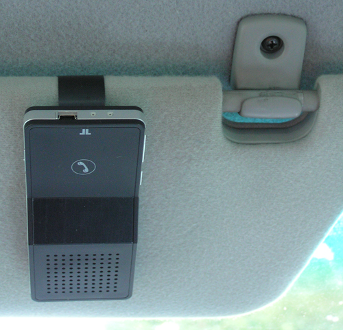 AXVisor with sun visor flipped down
