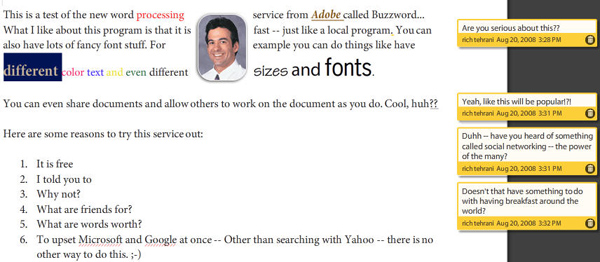 Buzzword Sample Document