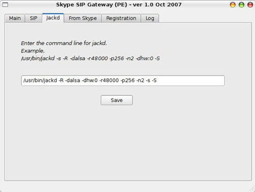 Zhink Skype-to-SIP Gateway Screenshot