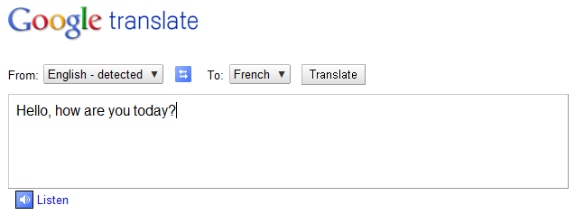 google translate icon. the Google Translate page.