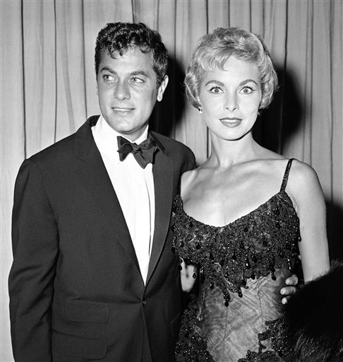 
 FILE - Actor Tony Curtis and his wife Janet Leigh are shown at Academy Awards, in this April 6, 1959 file photo taken in Hollywood. Curtis died Wednesday Sept. 29, 2010 at his Las Vegas area home of a cardiac arrest at 85 according to the Clark County, Nev. coroner. (AP Photo, File)
 
