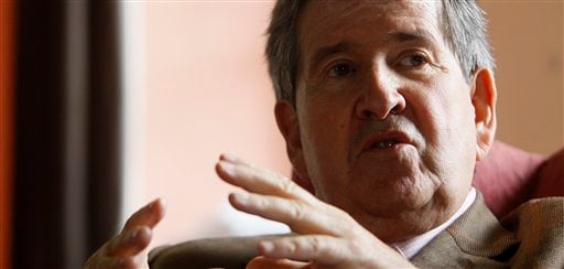 
 In this photo taken Thursday, Sept. 9, 2010, Lord Camoys speaking to the Associated Press at his country seat in Stonor, England. (AP Photo/Alastair Grant)
 