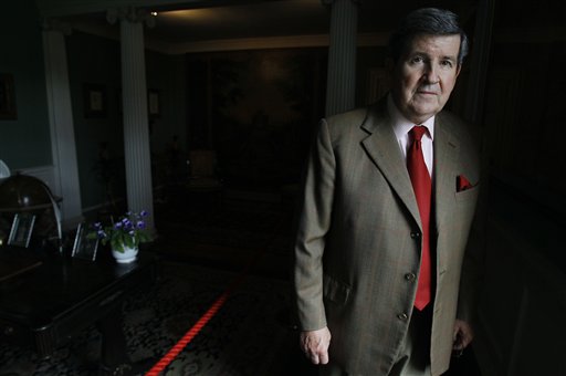 
 In this photo taken Thursday, Sept. 9, 2010, Lord Camoys speaking to the Associated Press at his country seat in Stonor, England. (AP Photo/Alastair Grant)
 
