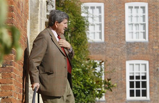 
 In this photo taken Thursday, Sept. 9, 2010, Lord Camoys at his country seat Stonor, England as he speaks to the Associated Press . (AP Photo/Alastair Grant)
 