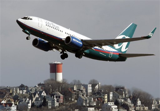 
 FILE - In this Jan. 26, 2007 file photo, an AirTran plane leaves Logan International Airport in Boston. Southwest Airlines is buying AirTran for about $1.4 billion as it seeks entry into a number of smaller markets Monday, Sept. 27, 2010. (AP Photo/Michael Dwyer, file)
 
