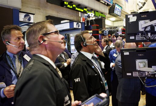 
 In this Sept. 1, 2010 photo, traders and specialists work the trading floor of the New York Stock Exchange, in New York. (AP Photo/David Karp)
 
