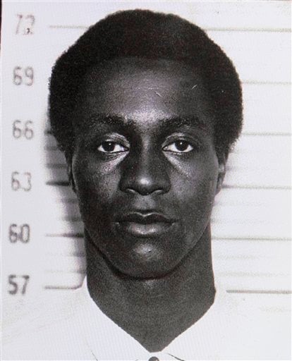 
 This arrest photo taken Feb. 15, 1963 and provided by the New Jersey Department of Corrections shows George Wright while in custody for the 1962 murder of a gas station owner in Wall, N.J. Wright was arrested Sept. 26, 2011, by Portuguese authorities at the request of the U.S. government after more than 40 years as a fugitive, authorities said Tuesday, Sept. 27, 2011. The FBI says Wright, who escaped the Bayside State Prison in Leesburg, N.J., in 1970, became affiliated with the Black Liberation Army and in 1972 he and his associates hijacked a Delta flight from Detroit to Miami. After releasing the passengers in exchange for a $1 million ransom, the hijackers forced the plane to fly to Boston, then on to Algeria. (AP Photo)
 