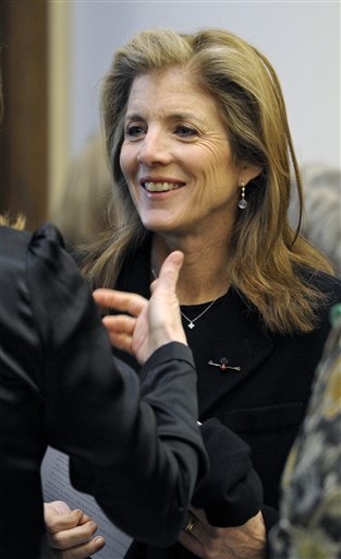 
 Caroline Kennedy attends the funeral Mass for R. Sargent Shriver at Our Lady of Mercy Catholic church in Potomac, Md., Saturday, Jan. 22, 2011. Shriver, an in-law of the Kennedys, and the first director of the Peace Corps, died Tuesday. He was 95. (AP Photo/Cliff Owen/Pool)
 