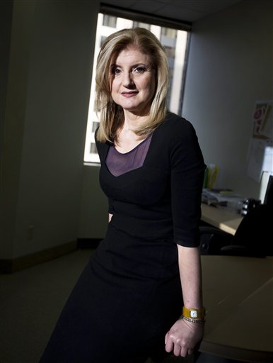 
 FILE - In this file photo taken Nov. 29, 2010, Arianna Huffington, author, syndicated columnist and co-founder and editor-in-chief of the 'The Huffington Post,' poses in Toronto. Internet company AOL Inc. is buying news hub Huffington Post, in an acquisition announced Monday, Feb. 7, 2011 for $315 million, a deal that represents a bold bet on the future of online news. After the acquisition closes later this year, Arianna Huffington will run AOL's growing array of content, which includes popular technology sites Engadget and TechCrunch, local news sites Patch.com and online mapping service Mapquest. (AP Photo/The Canadian Press, Darren Calabrese, file)
 