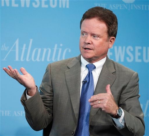 
 FILE - In this Oct. 1, 20101 file photo, Sen. Jim Webb, D-Va. speaks at the Newseum in Washington. The first-term Democratic says he will retire when his term is up next year. (AP Photo/Manuel Balce Ceneta, File)
 
