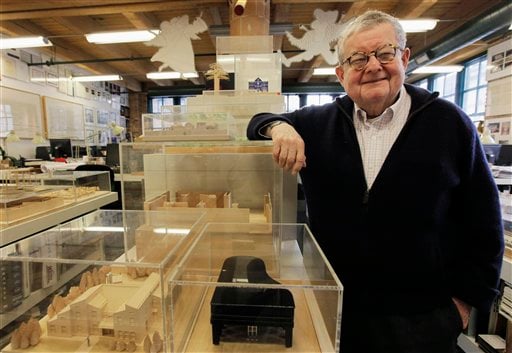 
 In this photo taken Feb. 16, 2011, Stanley Tigerman, one of Chicago�s renowned architects, poses at his office in Chicago. Tigerman was interviewed by The Associated Press on the challenges that will face Chicago's next mayor. The election is Feb. 22, 2011. (AP Photo/M. Spencer Green)
 