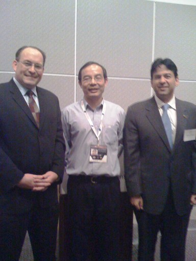 (L to R): David Yedwab, XD Huang, Rich Tehrani