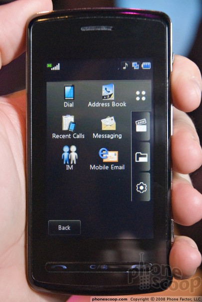 LG's VU Phone, Photo Courtesy Phone Scoop