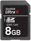SanDisk Ultra II SDHC 8GB Flash Card